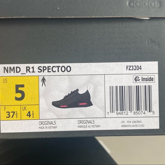 Adidas NMD R1 Spectoo NASA Black Boost Low Top Running - Picture 9 of 10